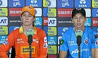 Rachael Haynes,Gujarat Giants and Meg Lanning, Delhi Capitals addressed a press conference after Match 9 of the (WPL) 2023